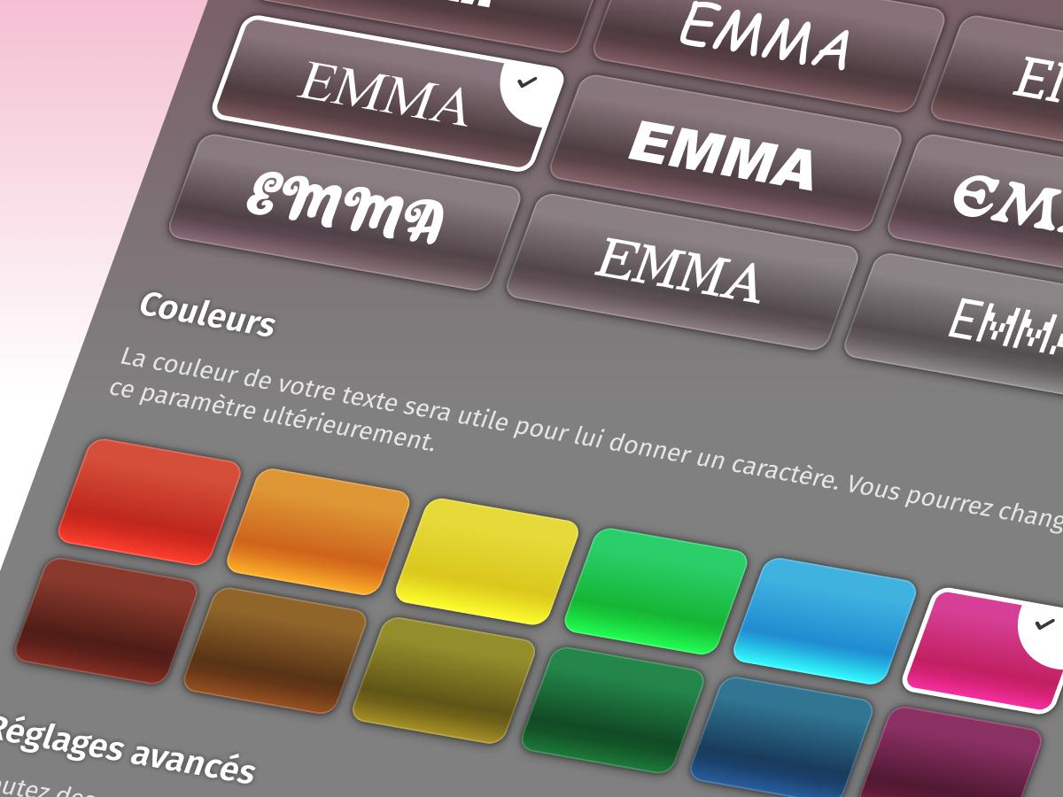 Projet MMI — Interface de Compose ton Logo